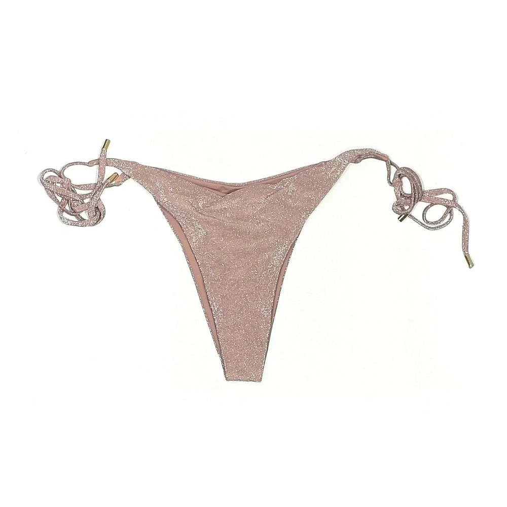 Monday Swimwear | Bikini Set L/V Bronze Palm Springs Top Byron Bottom Shimmer